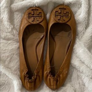 Tory Burch Tan Reva Flats